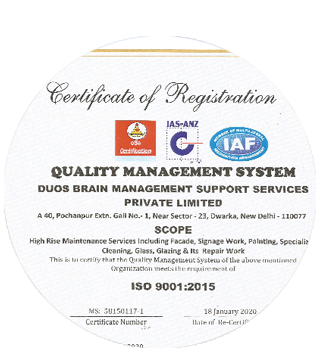 Registration Certificate ISO 9001 2015